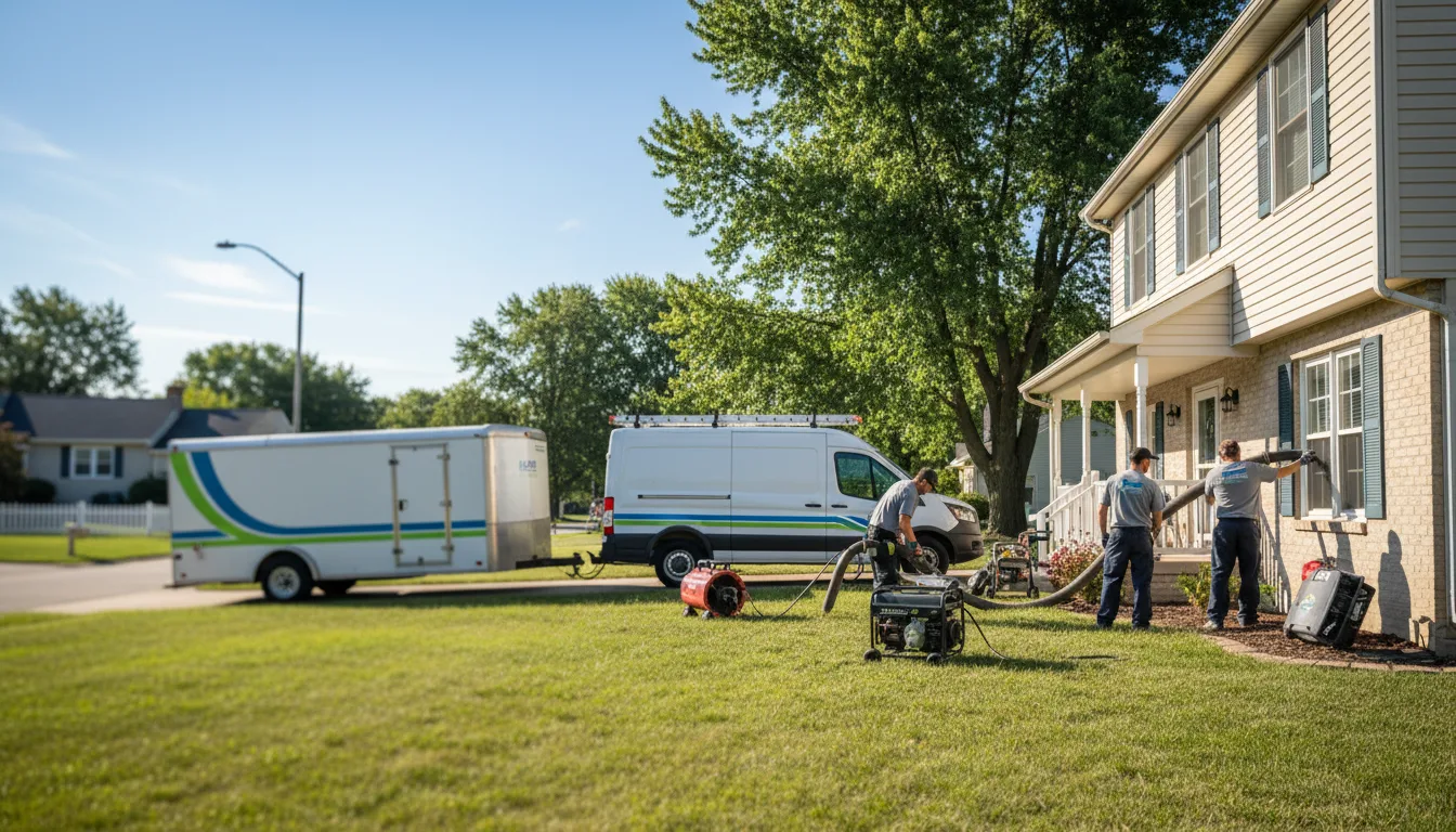 Flooded Basement Restoration And Cleanup With Repair in Fox Lake, IL near me